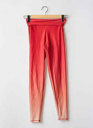 Legging effet matière satinée taille normale rouge LUZ femme