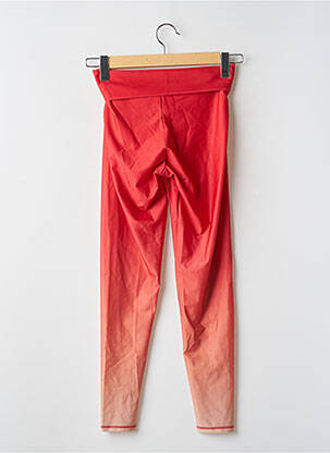 Legging effet matière satinée taille normale rouge LUZ femme
