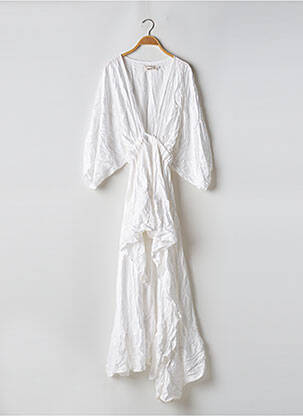 Robe longue manches longues manches longues blanc BY AQUABOHEM X MONTAINE LEB femme