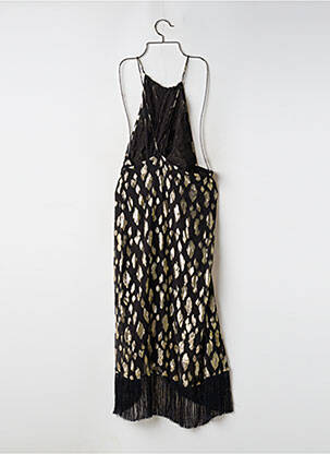 Robe longue imprimé fantaisie fines bretelles noir SUNDRESS femme