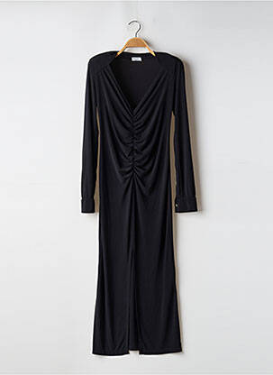Robe longue manches longues manches longues noir RECC femme
