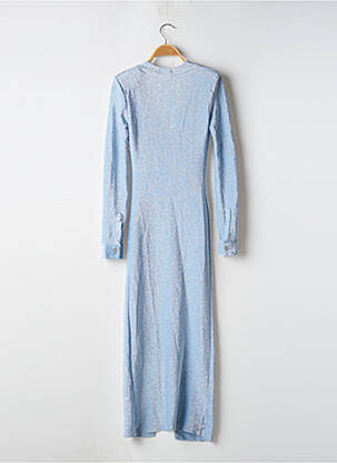 Robe longue manches longues manches longues bleu RECC femme