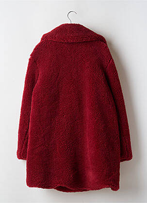 Manteau long coupe droite sans capuche rouge MANGO femme