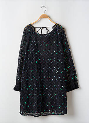 Robe courte manches longues manches longues noir SUNDRESS femme