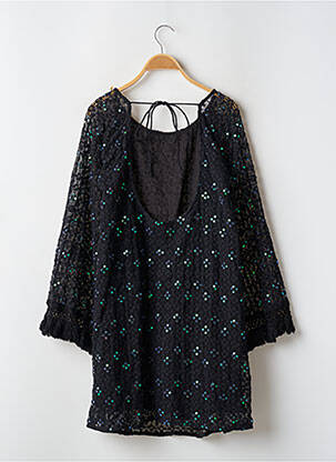 Robe courte manches longues manches longues noir SUNDRESS femme