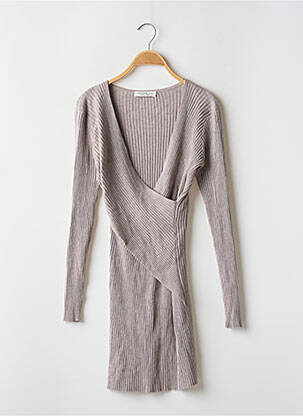 Robe maternité coupe cintrée gris NEUVIÈME CIEL femme