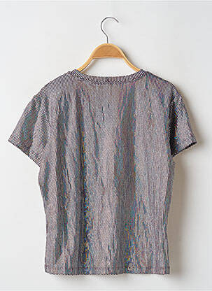 Top stretch manches courtes violet AMISSIMA femme