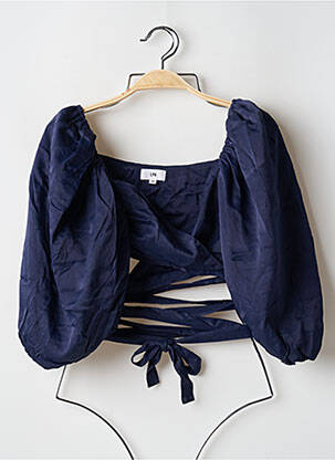 Blouse manches 3/4 manches 3/4 bleu LPA femme