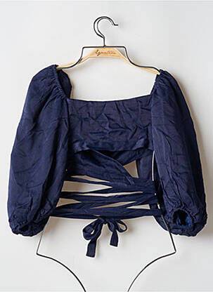 Blouse manches 3/4 manches 3/4 bleu LPA femme