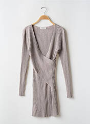 Robe pull gris NEUVIÈME CIEL pour femme seconde vue