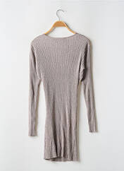 Robe pull gris NEUVIÈME CIEL pour femme seconde vue