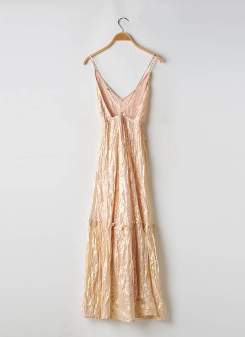 Robe longue coupe évasée fines bretelles rose SUNDRESS femme