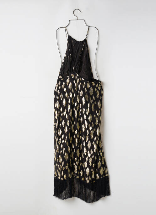 Robe longue imprimé fantaisie fines bretelles noir SUNDRESS femme