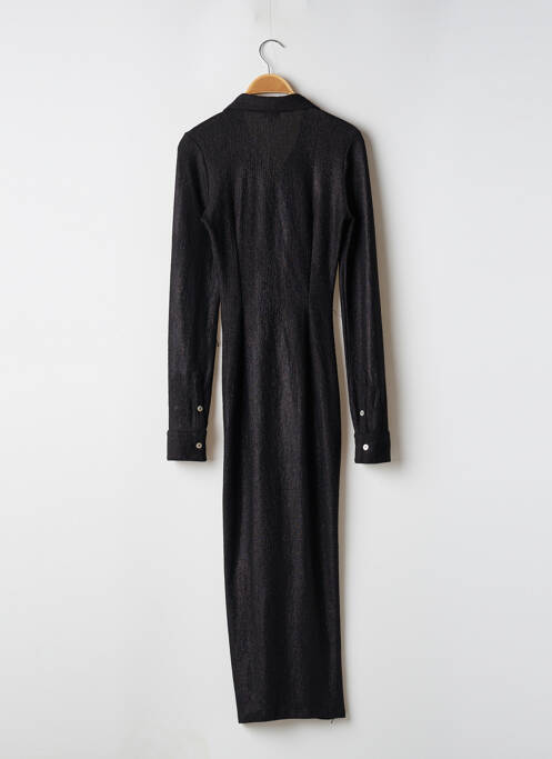 Robe longue manches longues manches longues noir RECC femme
