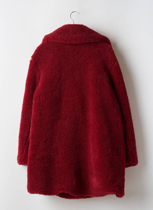 Manteau long coupe droite sans capuche rouge MANGO femme