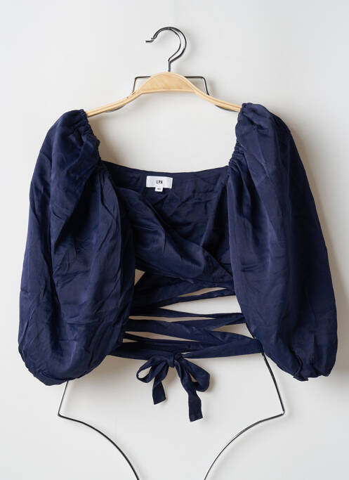 Blouse manches 3/4 manches 3/4 bleu LPA femme
