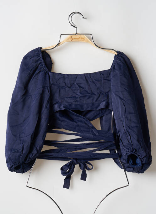 Blouse manches 3/4 manches 3/4 bleu LPA femme