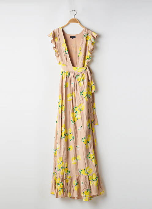 Robe longue beige MAJORELLE pour femme
