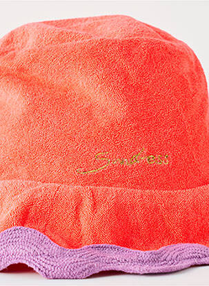Chapeau forme bob orange SUNDRESS femme
