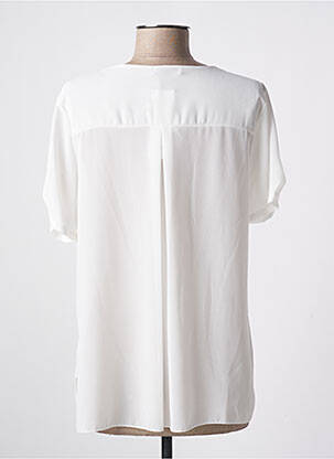 Blouse légère et transparente manches courtes blanc QUATTRO femme