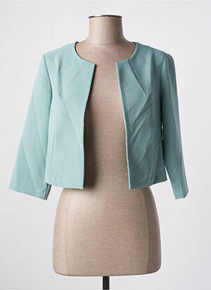 Veste casual col rond vert QUATTRO femme