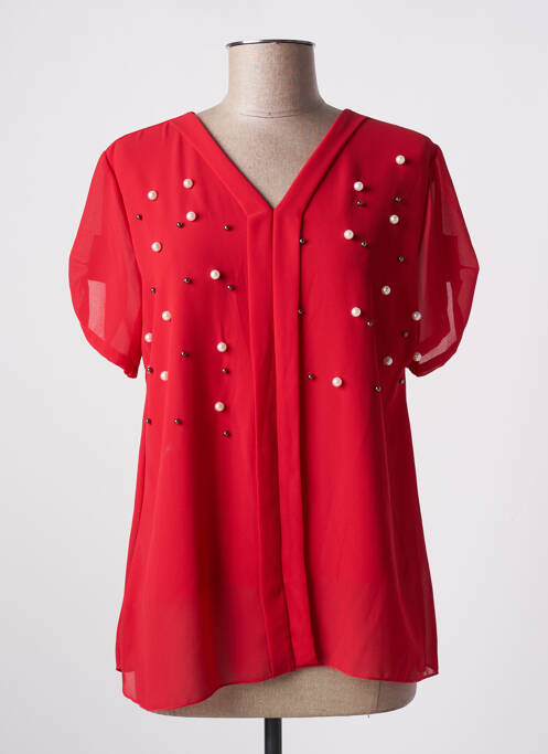 Blouse rouge QUATTRO pour femme