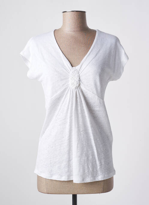 Top blanc QUATTRO pour femme