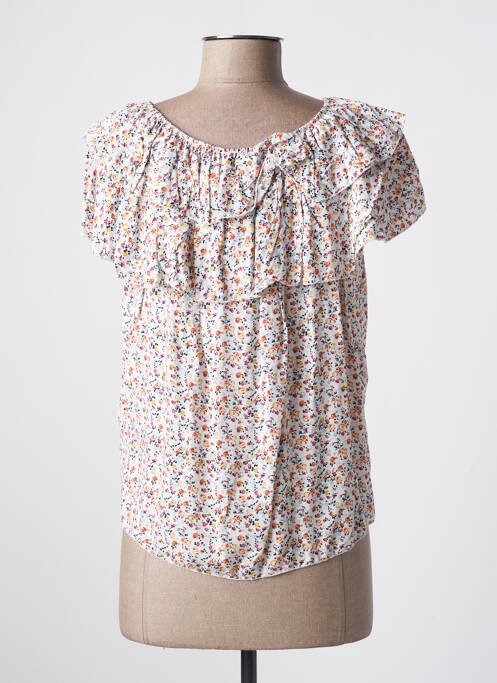 Top blanc QUATTRO pour femme