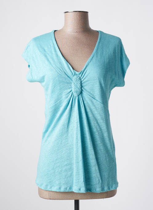 Top bleu QUATTRO pour femme