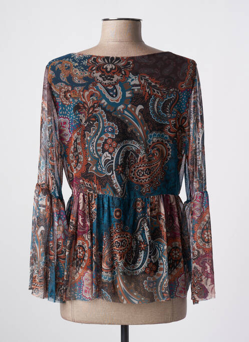 Top marron QUATTRO pour femme