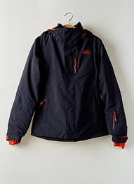 Parka poignets bords-côtes a capuche bleu THE NORTH FACE homme