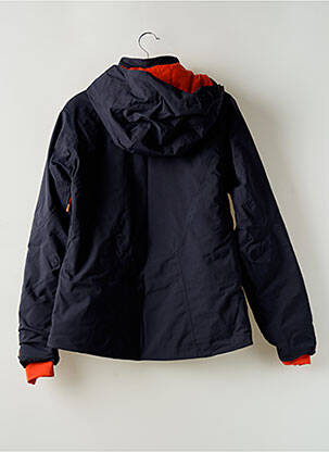 Parka poignets bords-côtes a capuche bleu THE NORTH FACE homme