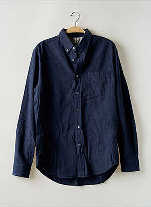 Chemise manches longues manches longues bleu DE FURSAC homme