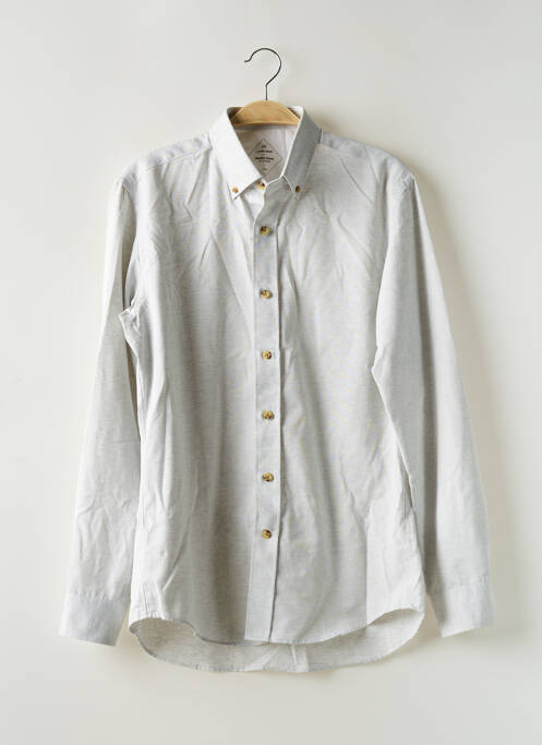 Chemise manches longues manches longues gris LE CHEMISEUR homme