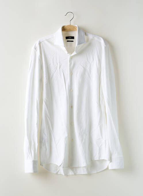 Chemise manches longues blanc HUGO BOSS pour homme