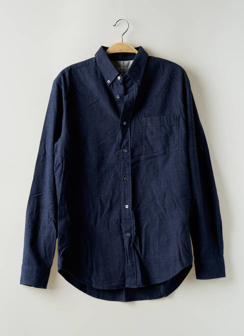 Chemise manches longues bleu DE FURSAC pour homme