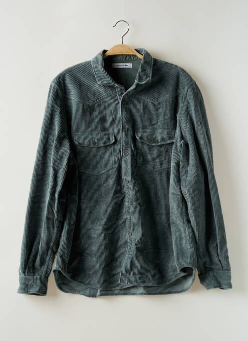 Chemise manches longues vert LACOSTE pour homme