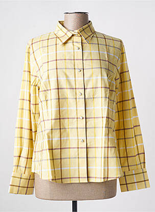 Chemisier coupe droite manches longues jaune JUMFIL femme
