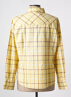 Chemisier coupe droite manches longues jaune JUMFIL femme