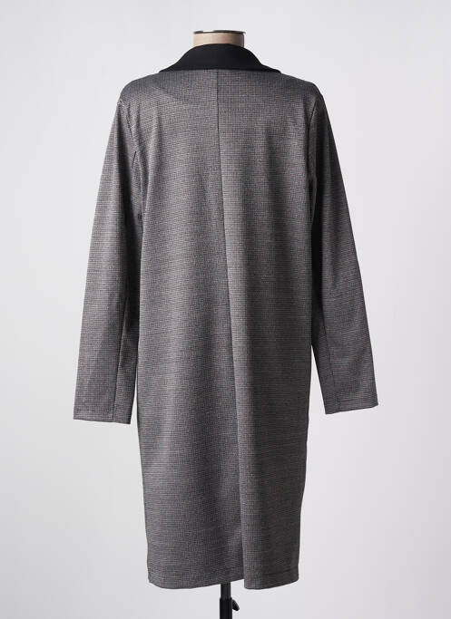 Manteau long gris QUATTRO pour femme