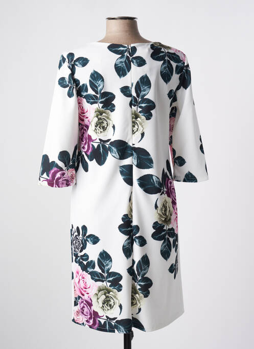 Robe mi-longue blanc QUATTRO pour femme