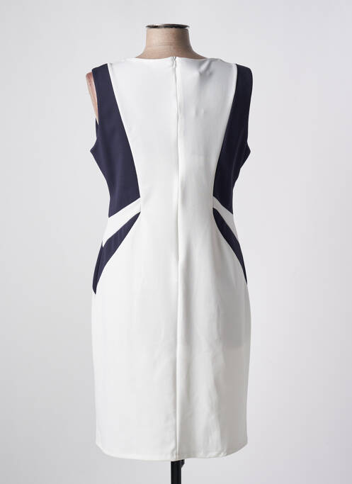 Robe mi-longue blanc QUATTRO pour femme
