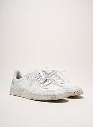 Baskets semelle amovible bout rond blanc ADIDAS homme