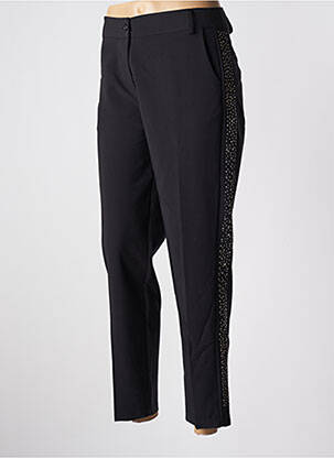 Pantalon droit stretch taille normale noir QUATTRO femme