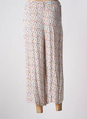 Pantalon 7/8 taille haute taille haute blanc QUATTRO femme
