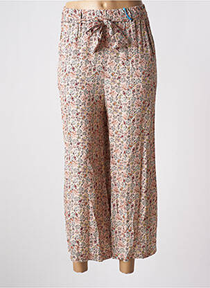 Pantalon 7/8 taille haute taille haute rose QUATTRO femme