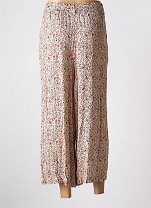 Pantalon 7/8 taille haute taille haute rose QUATTRO femme