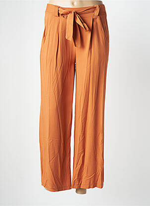 Pantalon 7/8 taille haute taille haute orange QUATTRO femme