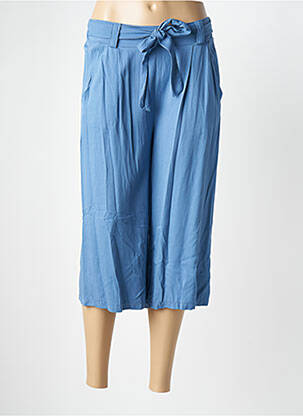 Pantacourt taille haute taille haute bleu QUATTRO femme