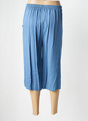 Pantacourt taille haute taille haute bleu QUATTRO femme